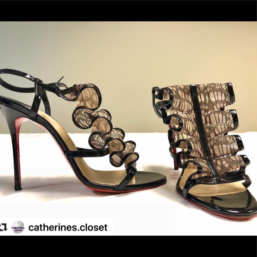 New Christian Louboutin ruffle heels